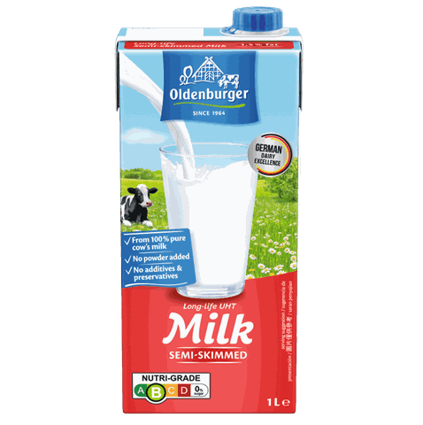 Sữa tươi tiệt trùng ít béo hiệu Oldenburger (1.5% béo) hộp 1L