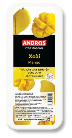 XOÀI XAY NHUYỄN ĐÔNG LẠNH HỘP 1KG