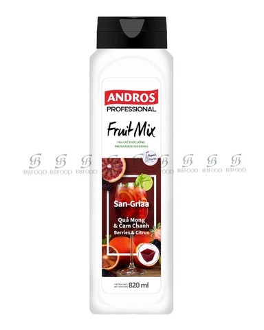 FRUIT MIX SAN-GRIAA QUẢ MỌNG & CAM CHANH 820ML