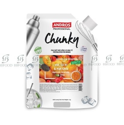 MỨT CHUNKY MƠ SƠ RI&HẠT CHIA TÚI 1KG