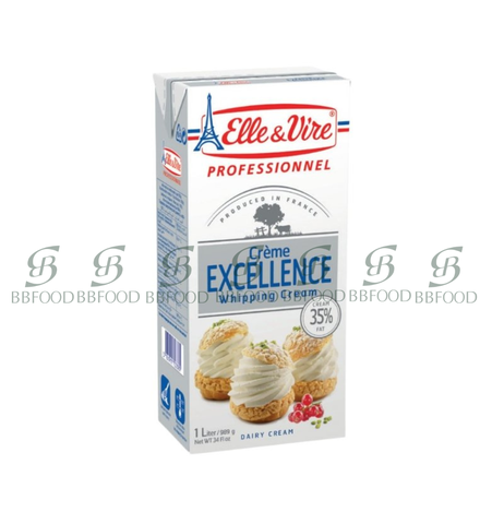 KEM SỮA TƯƠI WHIPPING CREAM ELLE&VIRE EXCELLENCE 1L