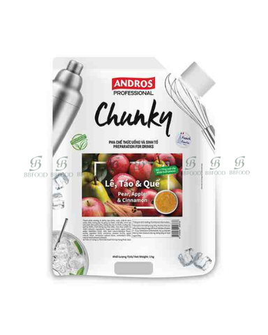 MỨT CHUNKY LÊ TÁO QUẾ TÚI 1KG
