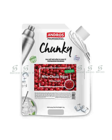 MỨT CHUNKY NHO CHUỖI NGỌC TÚI 1KG