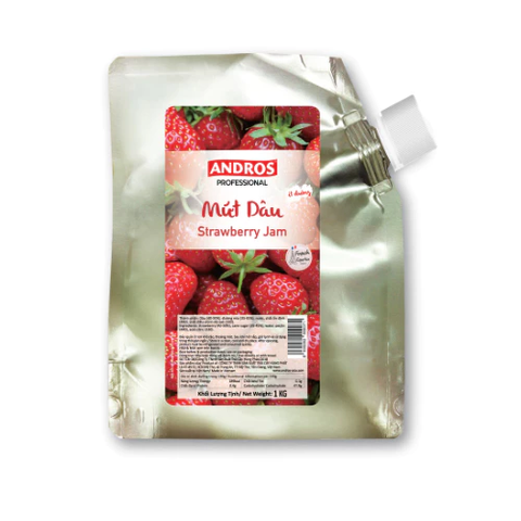 MỨT DÂU ÍT ĐƯỜNG TÚI 1KG