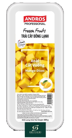 XOÀI CẮT VUÔNG ĐÔNG LẠNH HỘP 600G