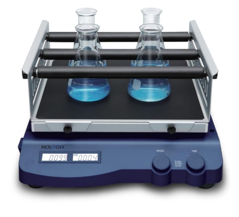 Máy lắc bình tam giác hiển thị số, màn hình LCD, hãng Biologix