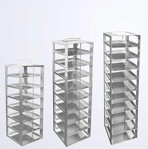 Giá đỡ bằng thép không gỉ (Vertical Type Stainless Steel Freezer Racks), thương hiệu CryoKING