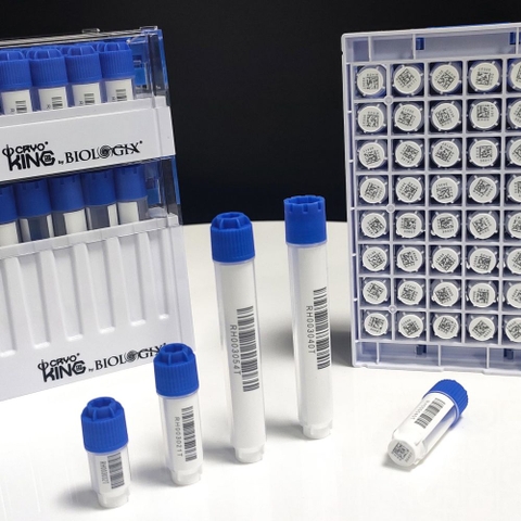 Lọ trữ lạnh (Cryogenic Vials), ren ngoài (SBS Format Cryogenic Vials), hãng Biologix