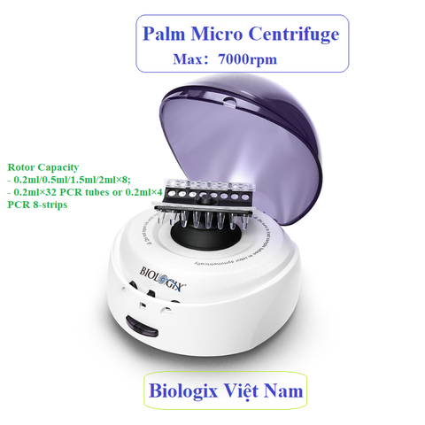 Máy ly tâm Mini (Micro Centrifuge), tốc độ 7000rpm, RCF: 2680xg, hãng Biologix