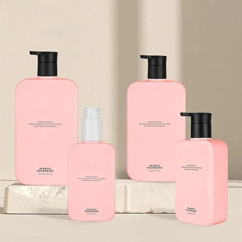 CHAI DẦU GỘI/SỮA TẮM NHỰA PET DÁNG TRÒN ; DUNG TÍCH 150ML - 500ML