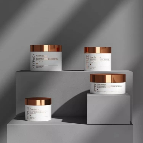 HŨ NHỰA PET ĐỰNG KEM  DƯỠNG NẮP NHỰA XI MẠ; DUNG TÍCH 300ML - 1000ML