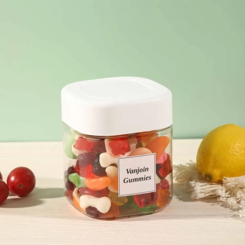 HŨ NHỰA PET ĐỰNG THỰC PHẨM DÁNG VUÔNG; DUNG TÍCH 250ML