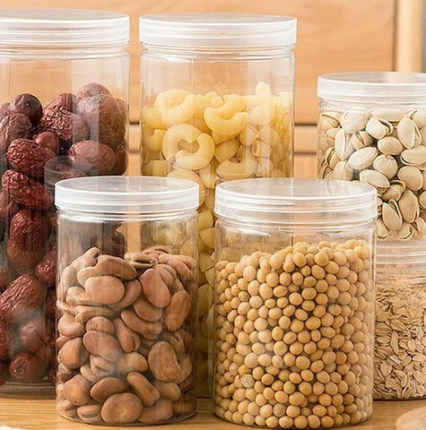 HŨ NHỰA PET ĐỰNG THỰC PHẨM; DUNG TÍCH 500ML - 1000ML