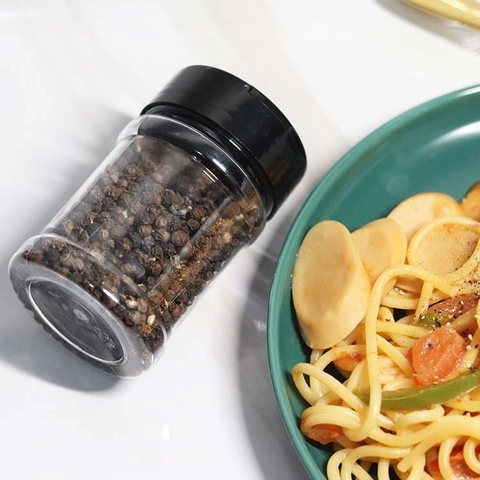 HŨ NHỰA PET ĐỰNG GIA VỊ HÌNH TRỤ TRÒN ; DUNG TÍCH 150ML