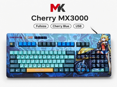 Bàn Phím Cơ Cherry MX3000 Custom Douyu.com (Cũ) - Switch Cherry Blue | MKShop