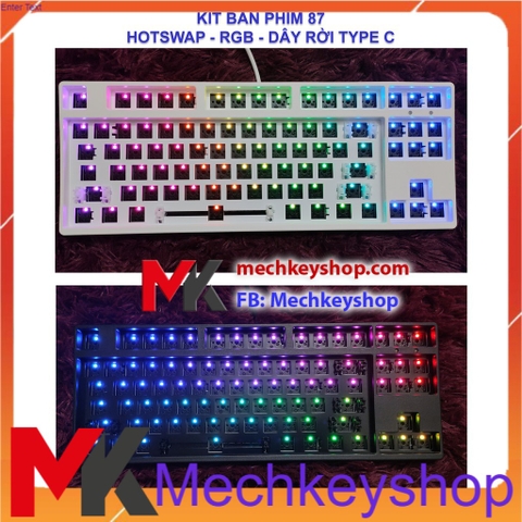 Kit bàn phím cơ XM87 TKL Hotswap RGB