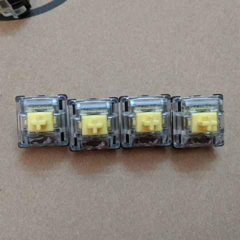 Switch Gateron Yellow quang học cho bàn phím cơ GK61