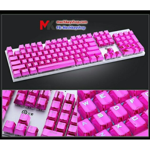 keycap E-Element vàng kim/ bạc pbt xuyên led