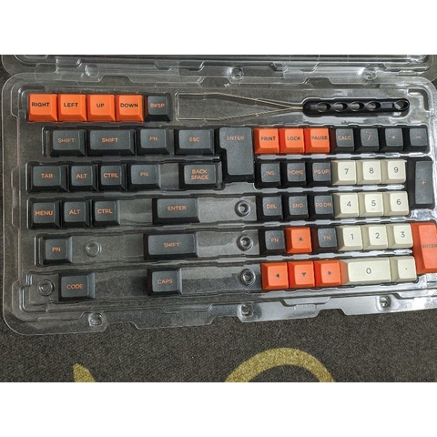 Bộ keycap Carbon PBT Double Shot DSA profile