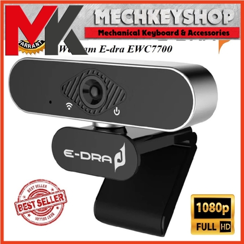 [Chính hãng] Webcam có mic E-dra EWC7700 FullHD 1080p Góc nhìn 90 độ học online