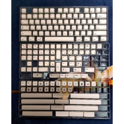 Bộ keycap XM Apple thick PBT dyesub 166 nút cho bàn phím cơ