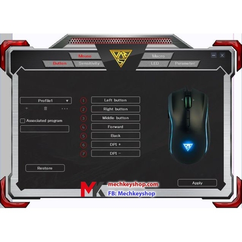Chuột gaming cao cấp Glion Mamba G502