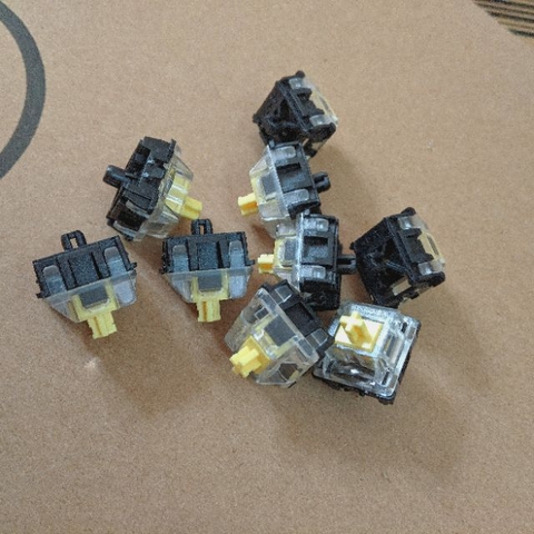 Switch Gateron Yellow quang học cho bàn phím cơ GK61