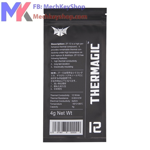 Keo Tản Nhiệt ZF12 4g Thermagic Thermal Compound 12W / mk [GJ]