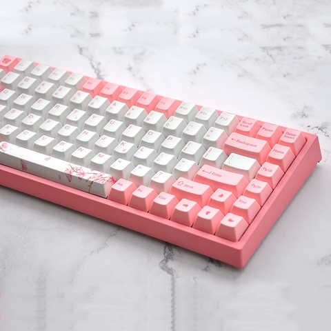Bàn phím cơ Keycool KC84 2019 - Sakura PBT Sublimation
