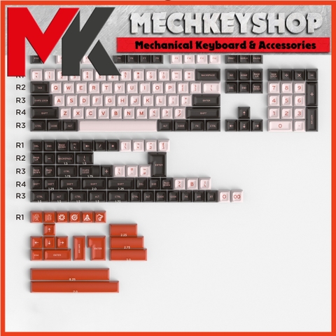 Bộ nút Keycap FLAMINGO SA AIFEI 172 nút bàn phím ABS DOUBLE SHOT
