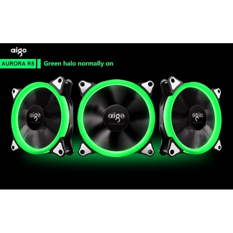 Bộ 5 quạt LED AIGO RGB 12cm + mạch điều khiển
