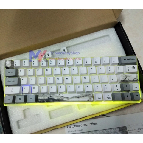 Bộ nút Keycap 104+9 phím Thick PBT Dye Sub chủ đề sông nước Giang Nam