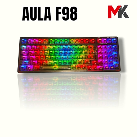 Bàn Phím Cơ Aula F98 - Hàng 2nd, LED RGB, 3 Chế Độ Kết Nối | MKShop