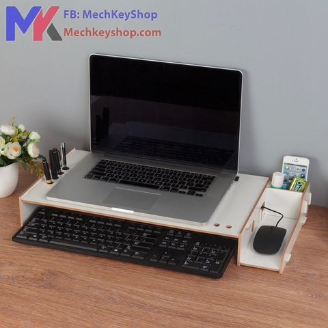 Kệ gỗ lắp ghép kê laptop tiện dụng [GJ]