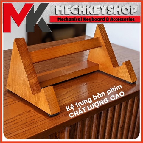 Kệ trưng bàn phím gỗ Sồi Nga V2 cao cấp - MKSHOP