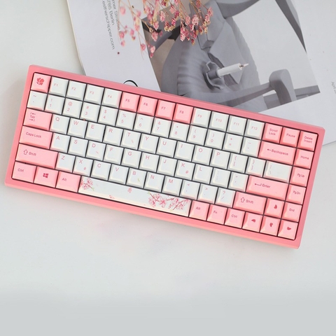 Bàn phím cơ Keycool KC84 2019 - Sakura PBT Sublimation