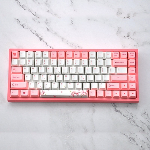 Bàn phím cơ Keycool KC84 2019 - Sakura PBT Sublimation