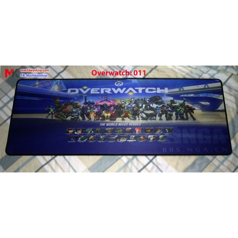 [THANH LÝ] Mouse pad overwatch 80x30cm dày 3mm [Giao Ngẫu Nhiên]