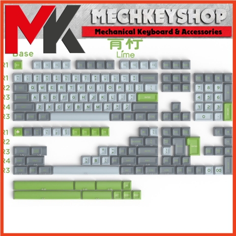 Bộ nút Keycap LIME SA AIFEI 172 nút bàn phím ABS DOUBLE SHOT