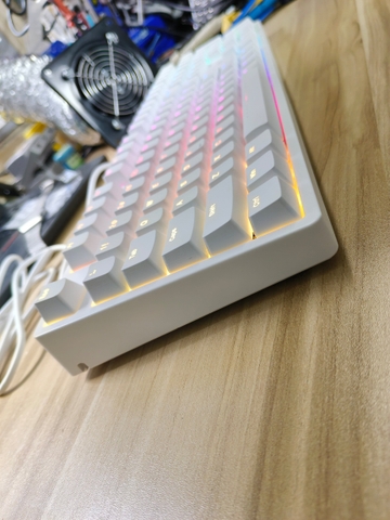 Bàn phím cơ IKBC F410 White RGB Cherry Red switch cũ