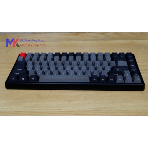Bộ keycap Keycool 84 phím thick PBT Black - Grey Ninja