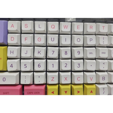 Bộ keycap XDA Ice Cream cho bàn phím cơ, 144 nút thick PBT in dyesub