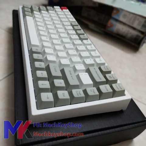 Bàn phím cơ Keycool KC84 2019 - White Gray