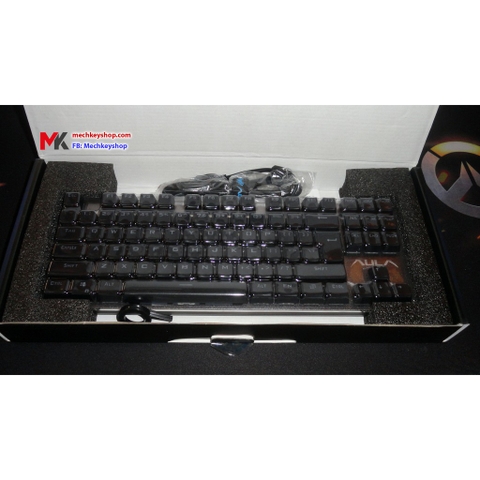 Bàn phím cơ Aula F2012 led RGB, blue switch - Bảo hành 3 tháng