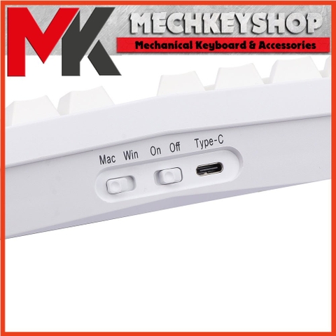 Kit bàn phím cơ Feker Alice 80 | 3 Modes | Keymap VIA | Mạch Xuôi Gasket RGB Hotswap Núm Xoay Pin 8k