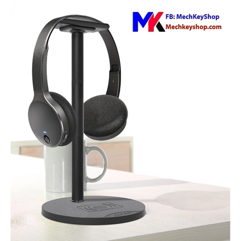 GIÁ TREO TAI NGHE KIM LOẠI NEW BEE KIÊM SẠC KHÔNG DÂY