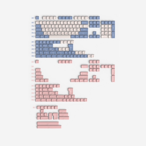 Bộ nút Keycap BUBBLE SA AIFEI ABS DOUBLE SHOT cho bàn phím cơ