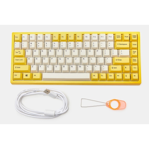 Bàn phím cơ Keycool KC84 2019 - Yellow PBT Sublimation