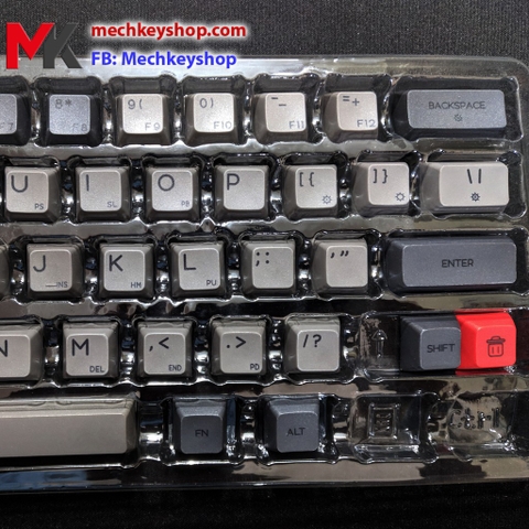 Bộ nút Keycap GK64 GK64s chất liệu PBT in Dye Sub (Xám đậm)