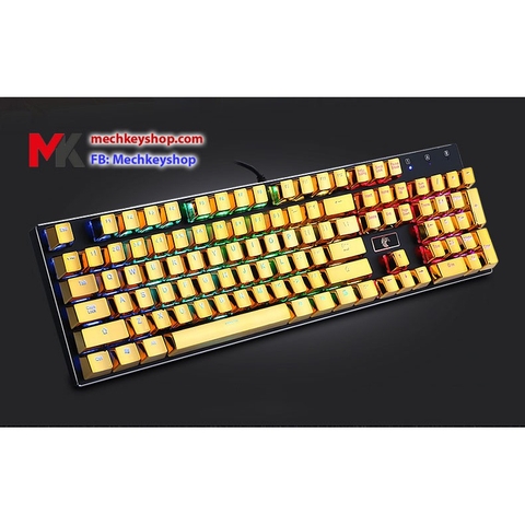 keycap E-Element vàng kim/ bạc pbt xuyên led